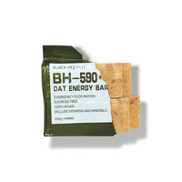 美國BH-590燕麥極低糖乾糧MRE(20年保存純素壓縮餅乾糧戰備糧食緊急乾糧登山口糧軍用物資防災食品抗戰長期