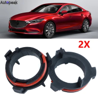 2Pcs For Mazda CX-60 BT-50 MX-5 MX-30 Tribute Miata H7 Car LED Headlight Bulb Base Adapter Retainer Headlamp Socket Holder Clip