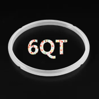 Silicone Sealing Ring 6/8 Quart For Instant Pot Electric Pressure Cooker 6 quart Transparent