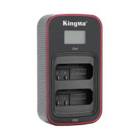 KingMa EN-EL14 LCD Dual USB Charger for Nikon D5600 D5300 D3500 D3400 D5100 D5200 P7000 P7100 P7700 P7800 ENEL14