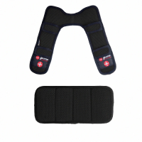【DR.AIR】DIY多用途氣墊可調式減震釋壓雙肩背帶墊+背包用氣墊護腰墊(適用於各式背包)