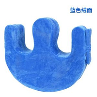 藍色絨布翻身輔助器加厚帶綁帶款輔助老人翻身多功能舒適體位墊