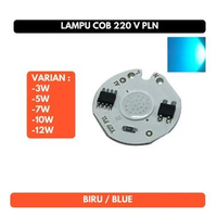 Lampu COB 220v 3w 5w 7w 10w 12w LED Biru Blue PLN AC 220V 220 Volt 12W