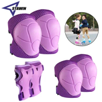 6 In 1 Kids Toddler Protective Gear Set Elbow Pads and Knee Pads with Wrist Guard for Skating Cycling Bike Rollerblading Scooter