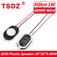 5PCS/Lot 2030 8R 1 Watt Wire Small Plastic Internal Magnetic Speaker 8Ohm 1W For Tablet Computer Mobile Phone Digital Products
