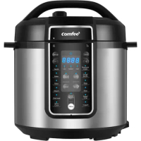 Pressure Cooker 6 Quart with 12 Presets, Multi-Functional Programmable Slow Cooker, Rice Cooker, Sauté pan, Warmer and More