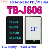11" Original LCD For Lenovo Tab P11 / P11 Plus TB-J606 TB-J606F TB-J606L TB-J606N TB-J606L/N LCD Display Touch Screen Assembly