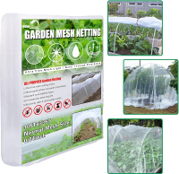 SnugNiture Garden Netting 10x33FT Ultra Fine Mesh Mosquito Netting Plant Covers White Bird Netting B