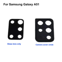 For Samsung Galaxy A51 Rear Back Camera Glass Lens +Camera Cover Circle Housing Parts For Samsung Galaxy A 51