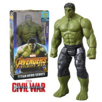 Disney Marvel Superhero Peripheral Avengers:Infinity War Hulk Action-Figure Toy Model Furnishing Articles Boys Girls Gift