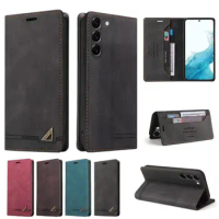 Wallet Retro Luxury Leather Cases For Samsung A24 A34 A54 A14 A13 A23 A33 A53 A73 A32 A22 A12 A21 A03s 5G 4G Phone Case 100pcs