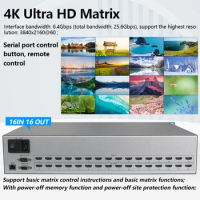 Matrix Switch HDMI2.0 16x16 4K 60Hz HDCP2.2 Profesional Rack For HDMI Splitter 16 in 16 out with Audio Video Switch