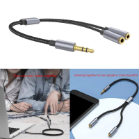 Cáp phân tách tai nghe chất lượng âm thanh cao, cáp nối dài từ đầu đực 3.5 mm sang 2 cổng đầu cái 3.