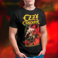 เสื้อยืด 1 ตัว ผ้าฝ้าย 100% ลาย Ozzy Osbourne The Ultimate Sin