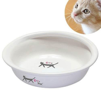 『寵喵樂旗艦店』 日本Marukan貓咪新款陶瓷碗CT-274