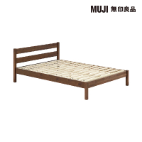 MUJI 無印良品 木製床架/相思木/D 寬143*深201.5*高32.5cm/含床頭板74cm(大型家具配送)