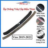 Ốp chống trầy cốp Vios 2019-2020-2021-2022-2023 vân titan bảo vệ xe