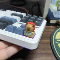 ECHOME Cute Capybara Keycap Clay Artisan Keyboard Cap Original Kawaii Custom Anime KeyCap for Mechanical Keyboard Accessories