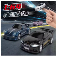 Mobil Mainan Mobil Mini RC Desktop Drift Micro Merk Fayee Skala 1:64 QD 2,4 Ghz Model Porsche dan BM