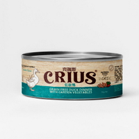 【CRIUS 克瑞斯】全齡貓罐 天然紐西蘭 低敏無穀 單一純肉 主食罐 低敏鴨 90G (24罐)