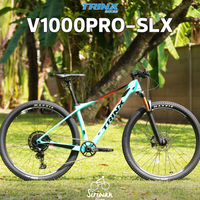 100% Genuine TRINX V1000 Pro mountain bike, carbon frame, wheels 29 SHIMANO SLX 1X12 speed.
