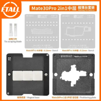 Amaoe For Huawei Mate30Pro 4G 5G Middle Layer Reballing Set Solder Plate Location Platform Base Board Middle Frame BGA Stencil