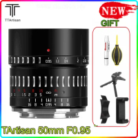 TTArtisan APS-C 50mm F0.95 Large Aperture Portrait Prime Lens Retro Styling Camera Lens for Sony /Fuji/Canon/Nikon