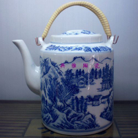 景德鎮陶瓷茶壺 青花瓷提梁壺 茶杯 套裝茶具 特價涼水壺 冷水壺1入
