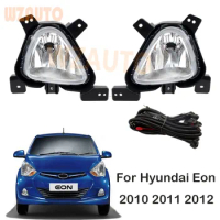Car Front Bumper Lamp Daytime Running Light DRL Fog Light Assembly Wiring Harness Kit For Hyundai EON 2012 2013 2014