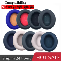For Anker Q30 Replacement Protein Ear Pads for Anker Soundcore Life Q10 Q20 Q35 Headphones Soft Foam Ear Cushions High Quality