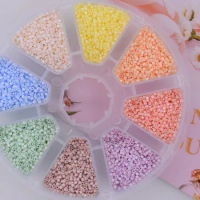Miyuki Shiny Ceramic Glass Seed Beads 50g JP Delica 11/0 Seed Beads Round Spacer for DIY Handmade Jewelry Making