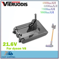 21.6V For Dyson V8 9800mAh Replacement Battery for Dyson V8 Cordless Vacuum Hand Vacuum Cleaner For Dyson V8
