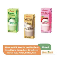 Binggrae Milk Susu Korea All Variant - Susu Pisang Korea, Susu Strawberry Korea, Susu Melon, Coffee,
