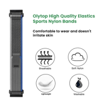 Compatible With Quickfit 22mm 26mm Garmin Watch Bands Nylon Wrist Straps For Tactix 7 Pro/Delta/Bravo/Enduro 2/Fenix 7X/6X Pro