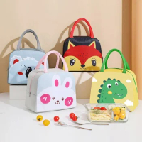 Kawaii Portable Fridge Thermal Lunch Bag Women Children's School Thermal Insulated Lunch Box Tote Food Small Cooler Bag Pouch