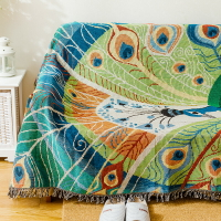 ins掛布背景布墻壁裝飾掛毯沙發毯沙發巾孔雀蝴蝶民宿改造壁毯