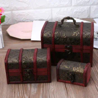 3Pcs Wooden Jewelry Box for Women for Case Solild for Jewelry Wat C1FC