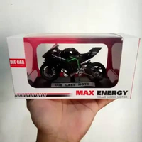 Diecast motor ninja h2 r Haixing Energy Xtream skala 1:18 Miniatur motor Ninja Mainan