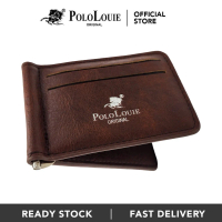 Original Polo Louie Synthetic Leather Men Money Clip Bifold Wallet Purse
