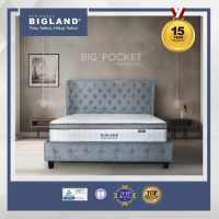 Bigland Springbed Big Pocket Plustop - Tebal 33 cm - Komplit Set