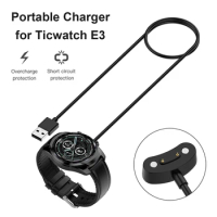 USB Charging Cable For TicWatch E3 Pro 5 3 LTE proX pro 3 ultra gps Smart Watch Charger Adapter Cord Base Accessorie