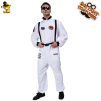 Astronaut Costumes Adult Silver Spaceman Costume Men Party Dress Up Costume Astronaut Suit