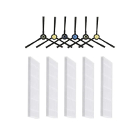 แปรงด้านข้างกรอง HEPA สำหรับเครื่องดูดฝุ่นหุ่นยนต์ ILIFE B5 Max อะไหล่และอุปกรณ์เสริม