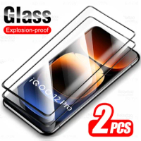 2Pcs Curved Protective Glass For vivo iQOO 12 Pro 5G Screen Protector iQOO12Pro iQOO12 12Pro V2329A 2023 6.78inch Tempered Glass