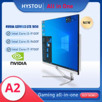 New Release Gaming All in One Desktop Computer White 27 Inch Monitor Intel Core i7 9700F i5 i3 with NVIDIA GTX1050TI 4G PC Gamer