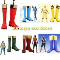Ninpu Sentai Hurricaneger Boots Cosplay Ninpu Sentai Hurricaneger Cosplay Shoes Custom Size Halloween
