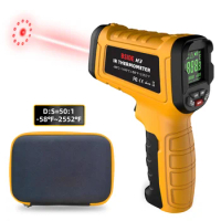 -50~1400℃ Handheld Infrared Thermometer 50:1 Digital IR-LCD Temperature Meter Noncontact Industrial Laser Thermometers Pyrometer