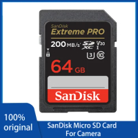 SanDisk-Extreme PRO SD Card for Camera Memory Cards 1TB 512G 256G SDXC 128G 64G U3 4K Read up to 200 MB/s C10 V30 UHS-I 32G SDHC