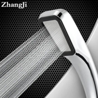 ZhangJi 300 Holes High Pressure Rainfall Shower Head Water Saving 3 Color Chrome Black White Sprayer Nozzle Bathroom Accessories