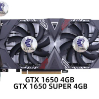 CCTING GTX 1650 4GB GTX 1650 SUPER 4GB 128bit Graphic Card NVIDIA GDDR6 GPU Video Gaming 12nm Video Cards For PC Computer Used